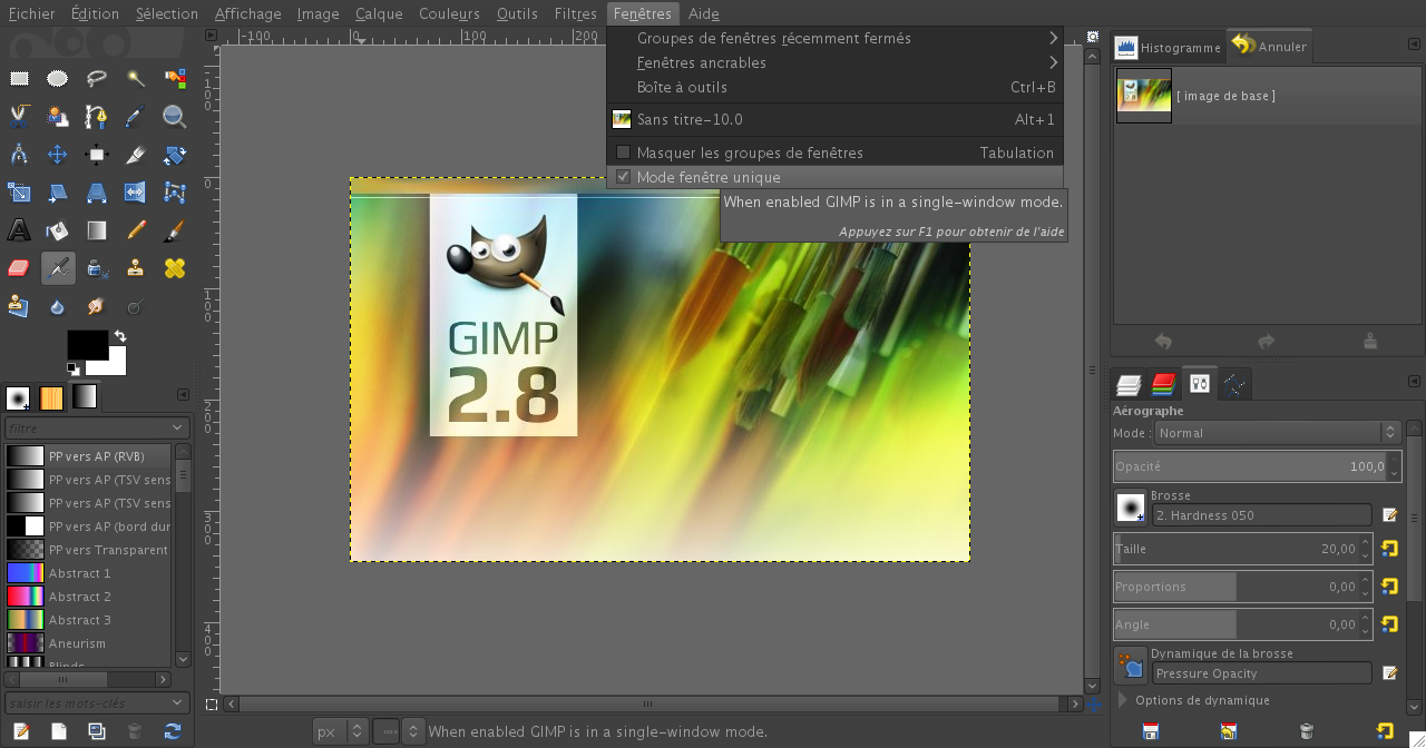 does control work on gimp for mac